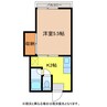 APコスモ 1Kの間取り