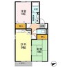 ヴィラージュ田中 2DKの間取り