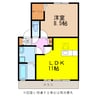ウィルモア協和Ⅰ 1LDKの間取り