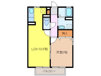 間取図 エスポワール大川田Ⅱ