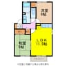 フレア玖島 2LDKの間取り