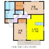 ウィルモア協和Ⅱ 2LDKの間取り