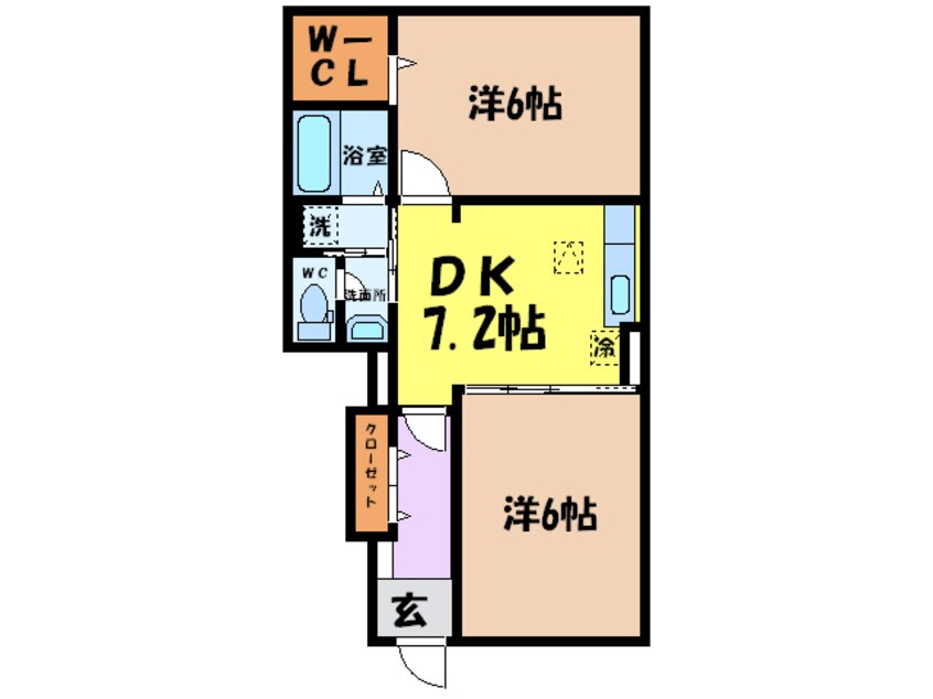 間取図 アルモニメゾンＣ