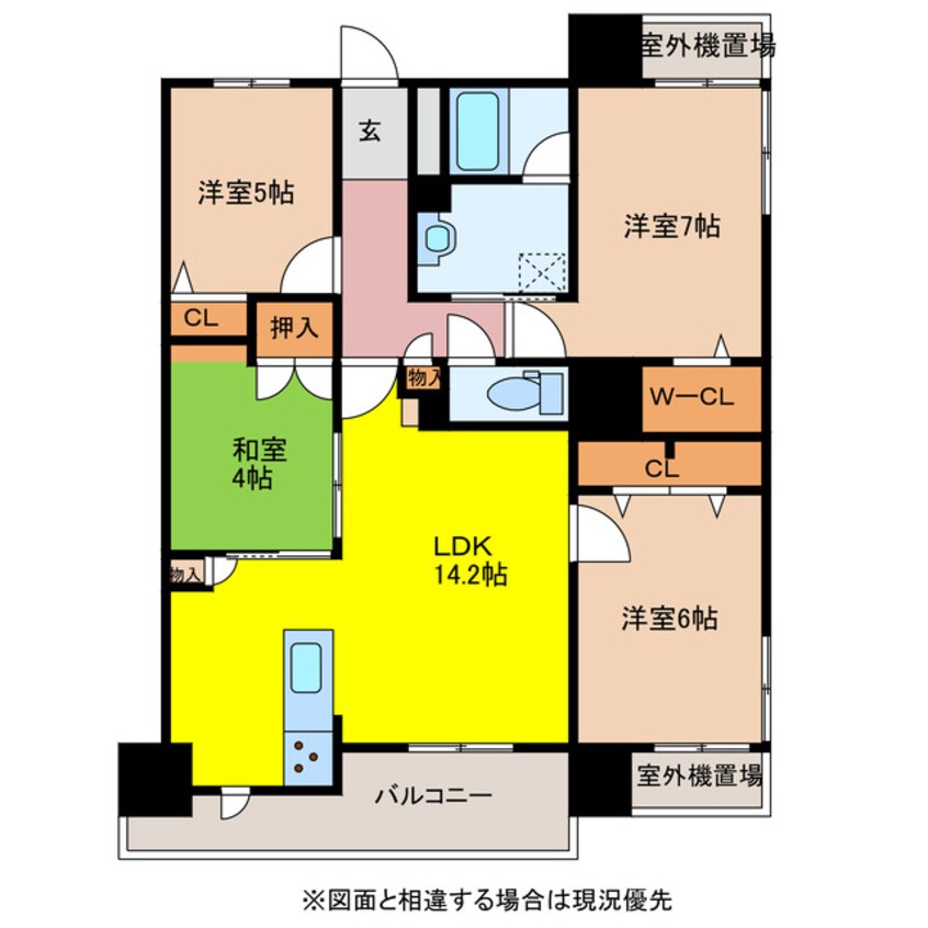 間取図 サンパーク大村ベイシティ