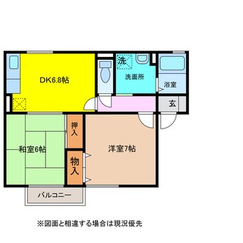 間取図 ロイヤルガーデン永田Ｃ棟