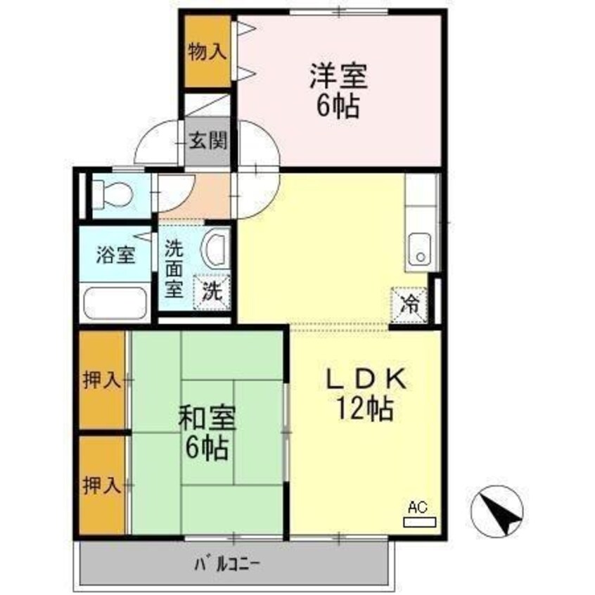 間取図 プレジール坂口Ａ棟