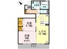 コンフォーティア三城 2LDKの間取り