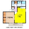 みのしま荘 1LDKの間取り