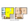 アミティ竹松本町 2LDK+Sの間取り