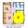 かげひらマンション 2DKの間取り