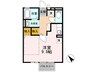 セジュールステラ 1Rの間取り