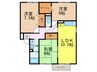エスポワール大川田Ⅲ 3LDKの間取り