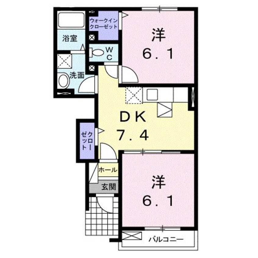 間取図 ウィング　メゾンＣ