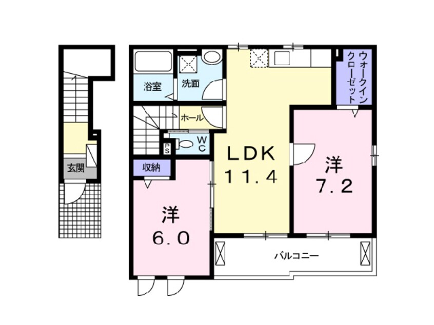 間取図 レイクサイド Ａ