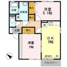 ベルマーレ巽 2DKの間取り