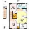 ウィットシバタ 2LDKの間取り