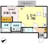 リッチローズ 1LDKの間取り