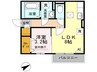リッチローズ 1LDKの間取り