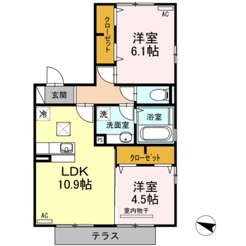 間取図 飛行機が丘