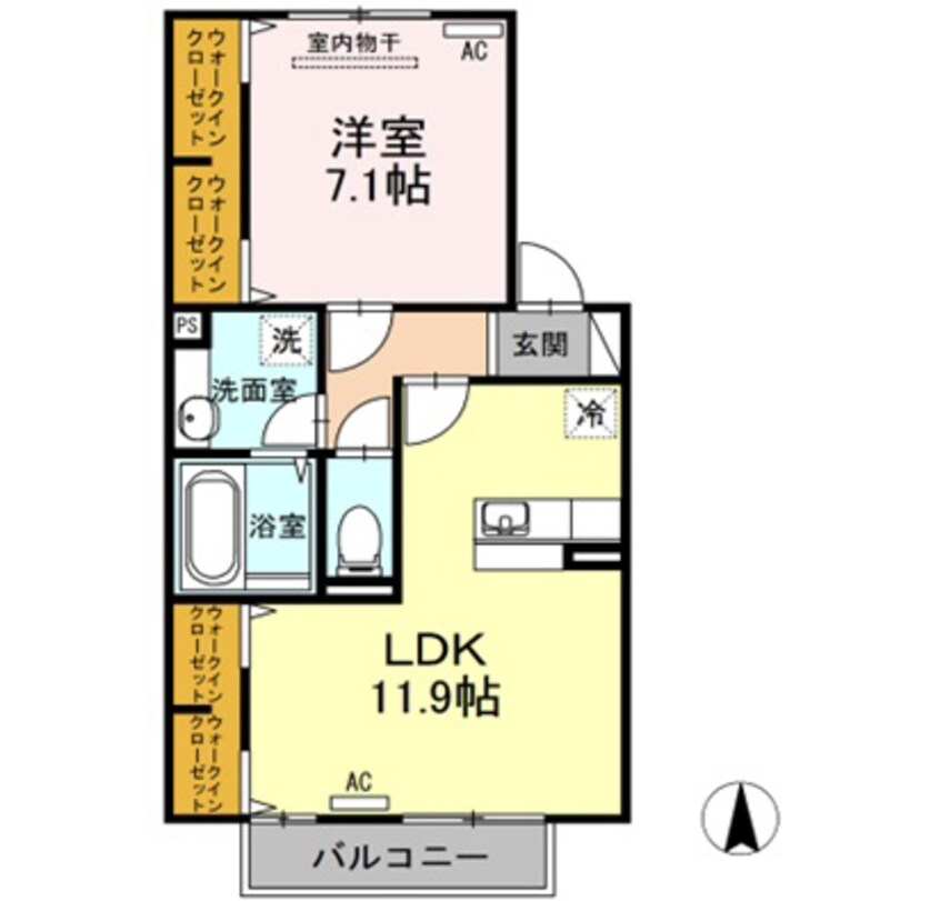 間取図 ラ・サクラ・サクラⅠ
