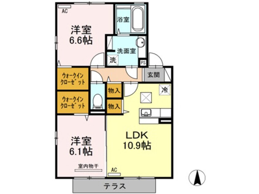 間取図 ラ・愛夏・ミミ