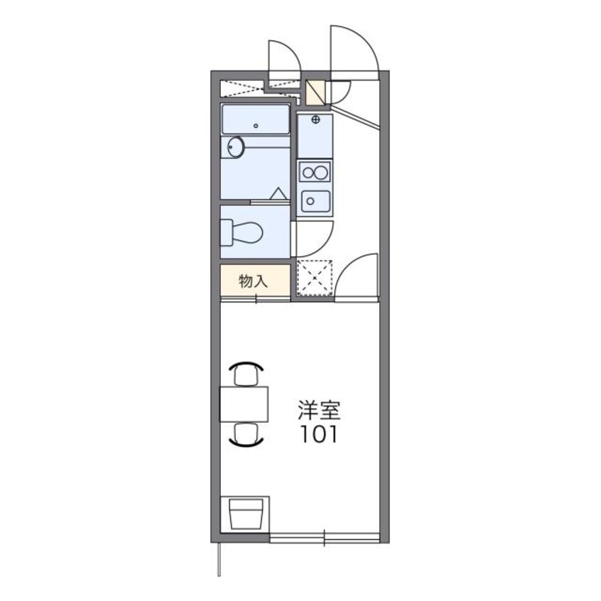 間取図 レオパレス寿