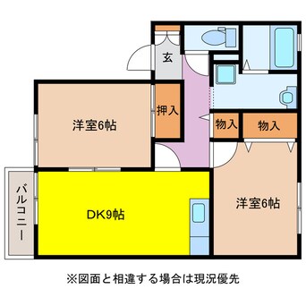 間取図 ヴァンベール富の原