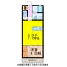 プレミアム向木場Ⅱ 1LDKの間取り