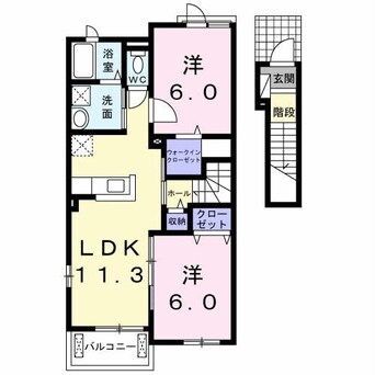 間取図 エクセデール　Ⅱ