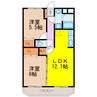 長崎県営バス（大村市）/岩松駅前 徒歩2分 1階 築6年 2LDKの間取り