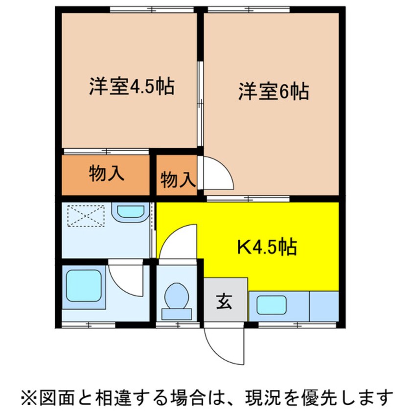 間取図 コーポ路B
