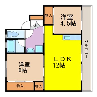 間取図 ビレッジハウス寿古1号棟