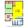 シティハイムビラ 2LDKの間取り