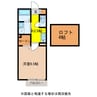 レヴァータ植松 1Kの間取り