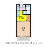 グローリー原口 1DKの間取り