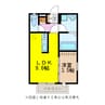 CLIVIA武部 1LDKの間取り
