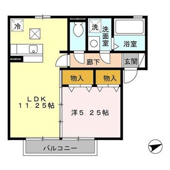 間取図 アルペジオ久原A棟