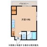 レジデンス武部 1Rの間取り