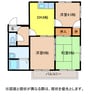 アーバンハイツ小路口　E棟 3DKの間取り