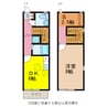 リースランド古賀島C棟 1DK+Sの間取り