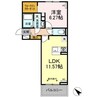 ビエント 1LDKの間取り