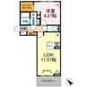 ビエント 1LDKの間取り