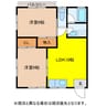 シーサイドソノギA棟 2LDKの間取り