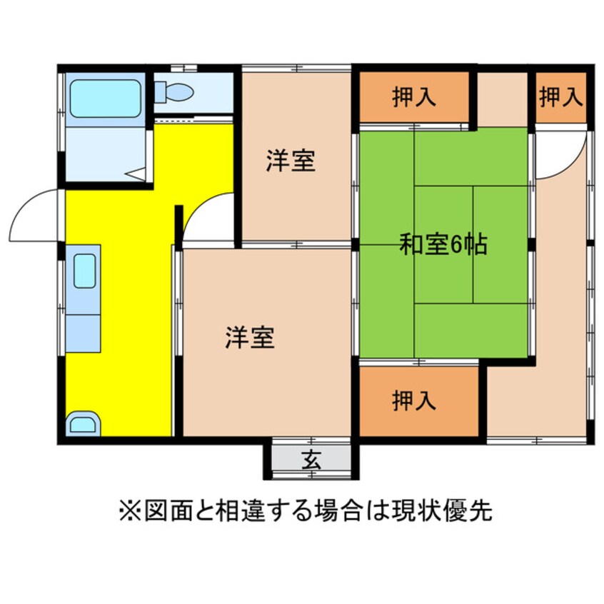 間取図 中嶋貸家