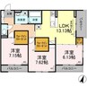 アリビオ 3LDKの間取り