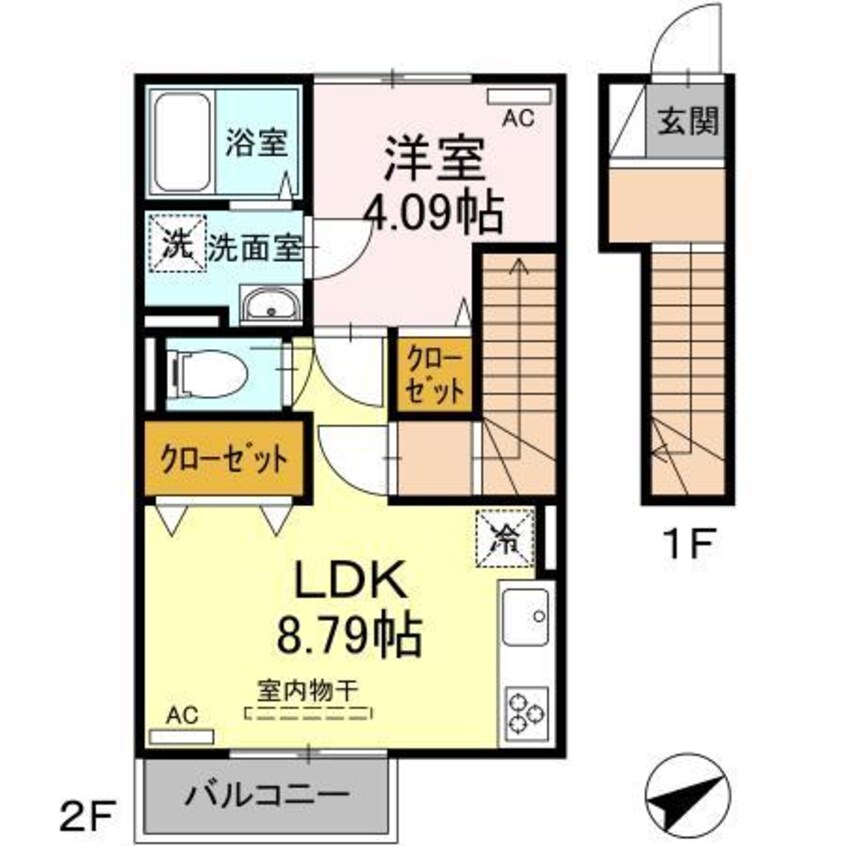 間取図 D-room新大村坂口