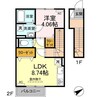 D-room新大村坂口 1LDKの間取り