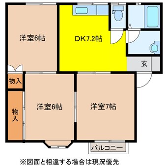 間取図 カーサリーガル　A