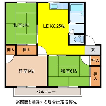 間取図 カーサリーガル　B