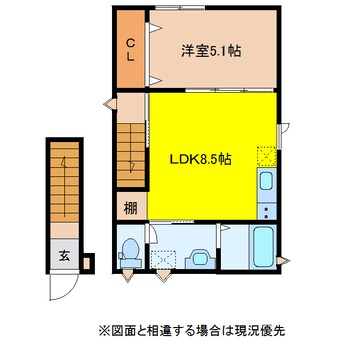 間取図 フィラーレ富の原 　B棟